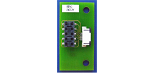 Adapter to DEC 24/1: 8-pole Flex print connector, top contact style, pitch 0.5 mm suitable for EC 9.2 flat and EC 8
